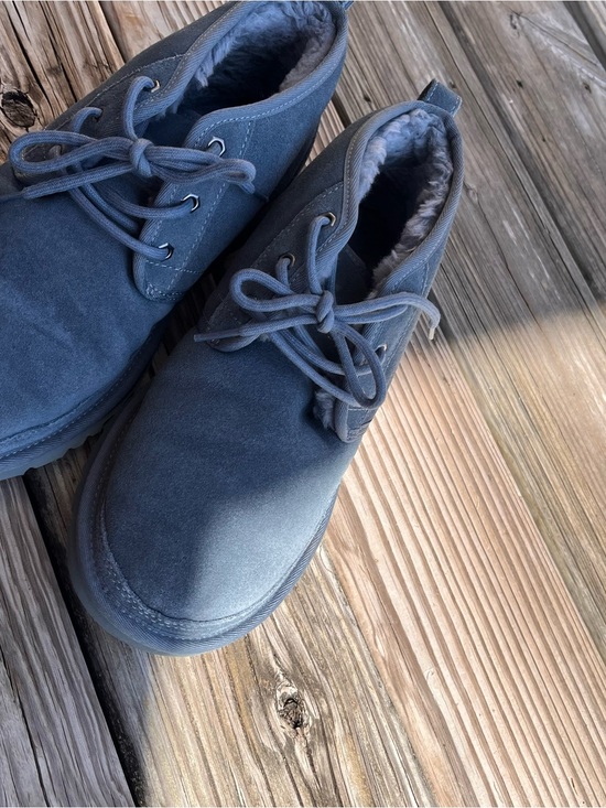 UGG Neumel Men\'s Suede Chukka Boots Stormy Seas Blue Grey Size 10 S/N 3236 main image 4